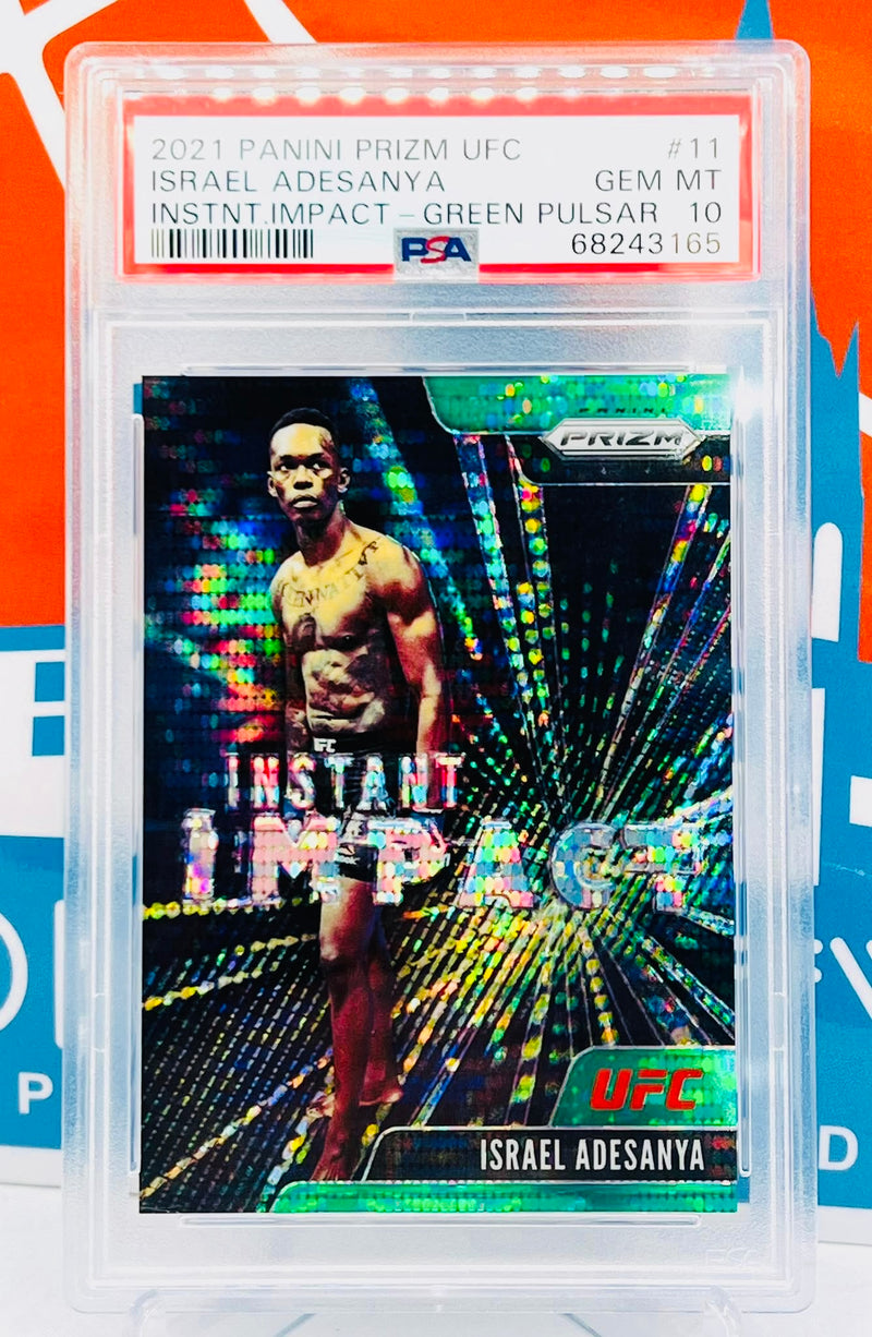 2021 Prizm Instant Impact Green Pulsar /25 PSA10