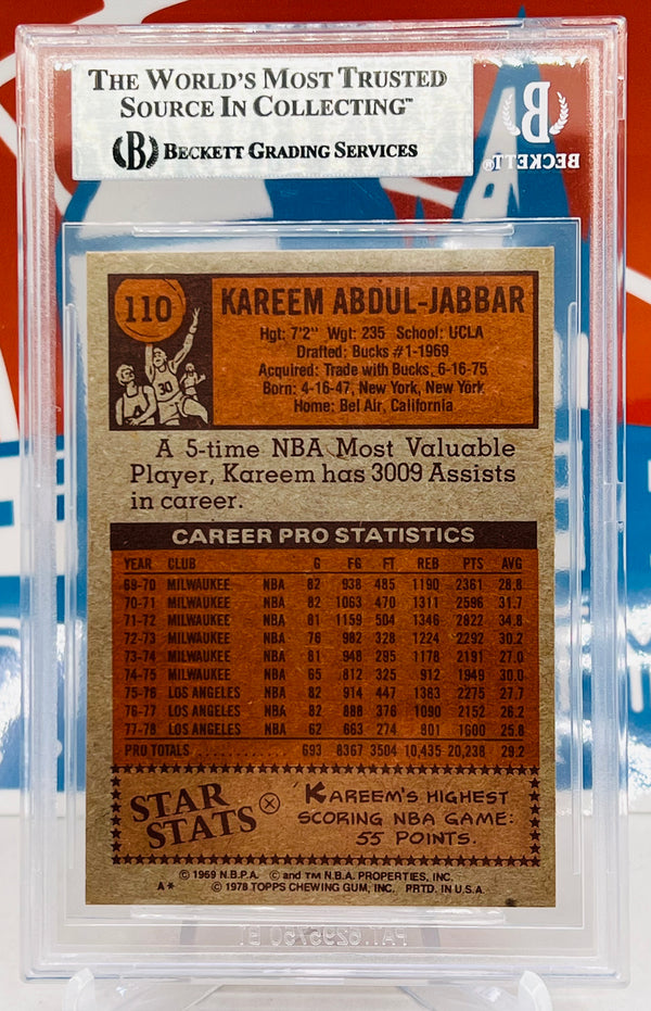 Topps 1978-79 Authentic Autograph BGS Authenticated