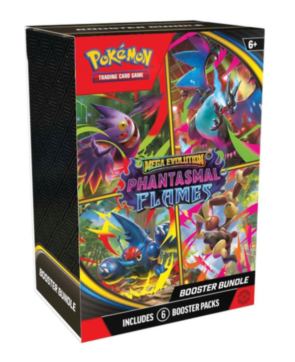 Pokémon TCG Mega Evolution-Phantasmal Flames Booster Bundle (6 Packs)