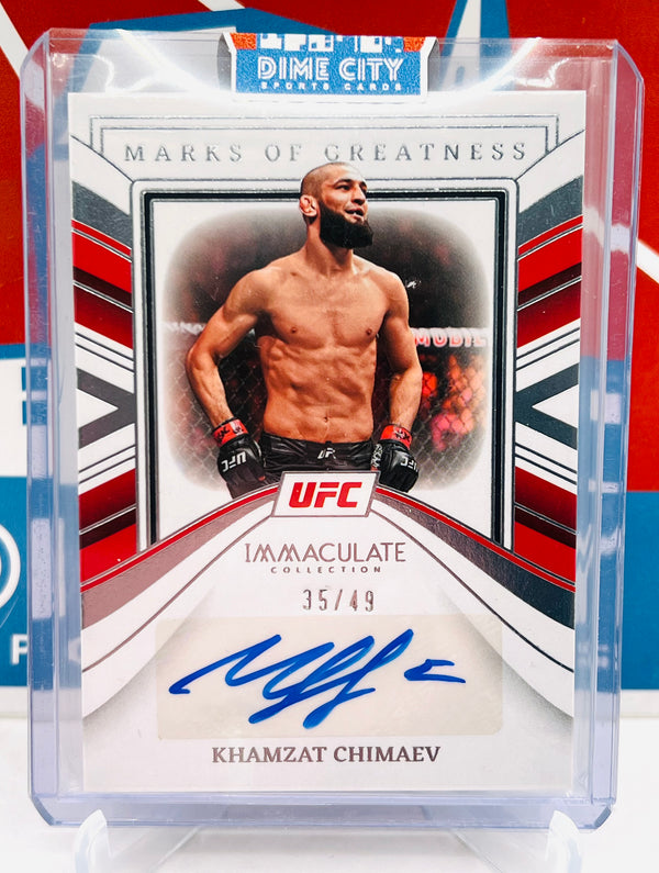 Panini Immaculate UFC 2023 Marks of Greatness Autograph #/49