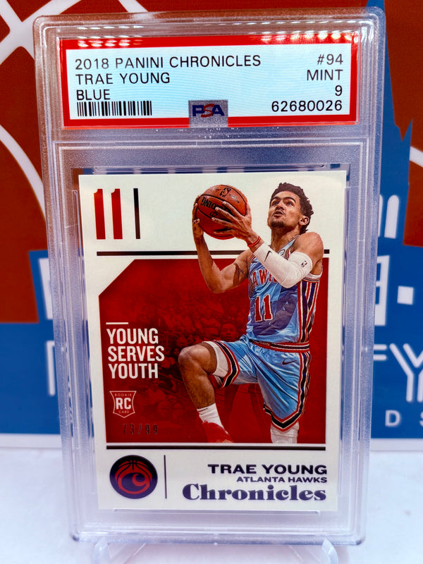 Panini Chronicles 2018-19 RC Blue Parallel #/99 PSA 9