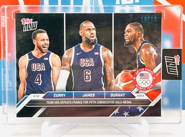 Topps Now 2024 Team USA Olympic Gold Black Parallel #/99