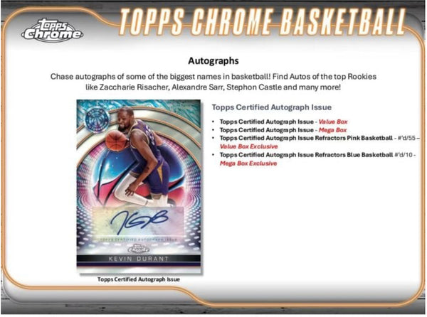 Topps Chrome 2024-25 NBA Blaster Box