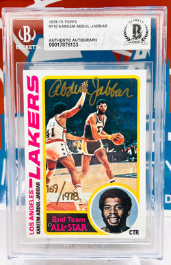 Topps 1978-79 Authentic Autograph BGS Authenticated