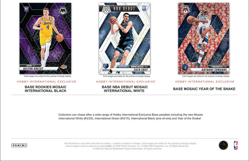 Panini Mosaic NBA 2024-25 Hobby International Box