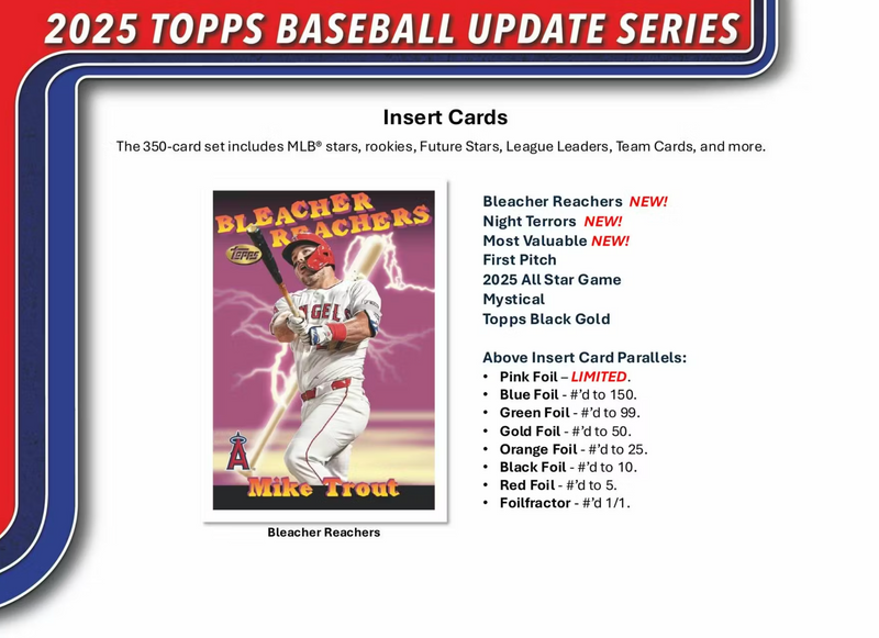Topps Baseball 2025 Update Series Blaster Box