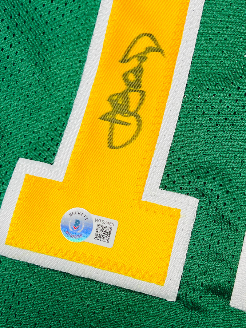 Beckett Authenticated Custom Autographed Seattle SuperSonics Jersey