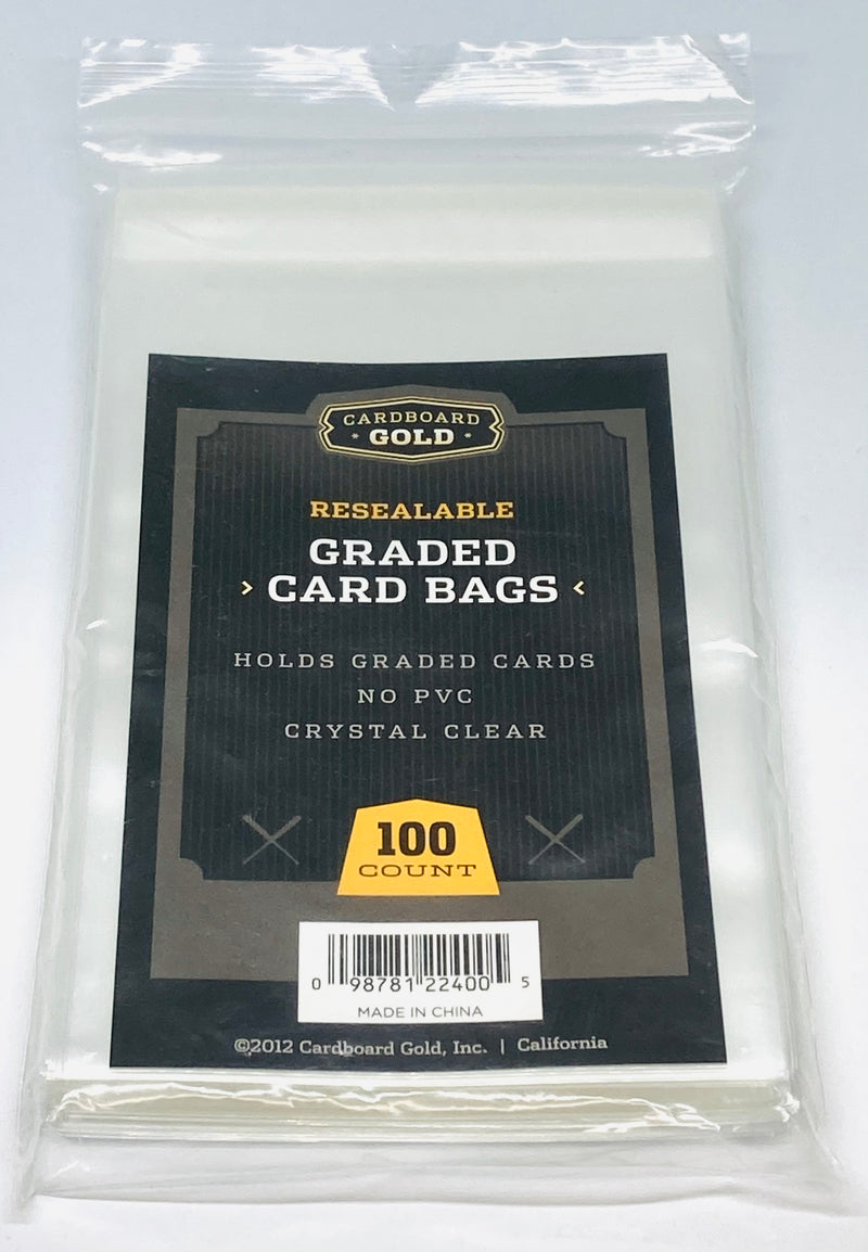 Cardboard Gold Graded Card Bags (100's) Dime City Sports Cards